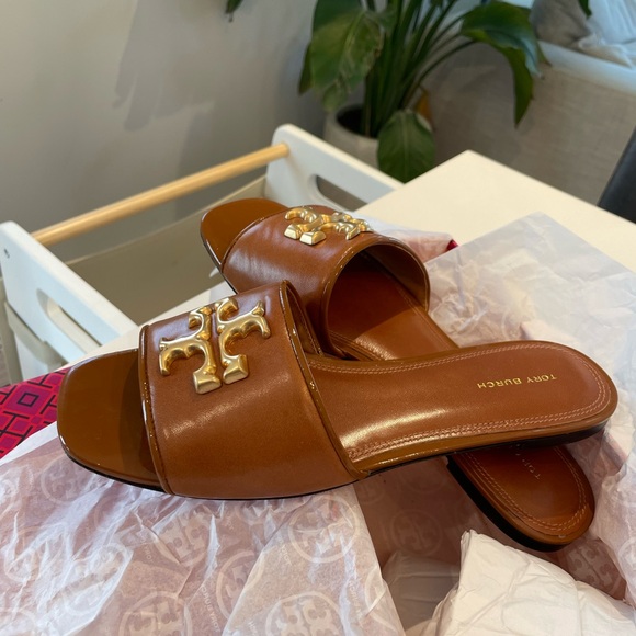 Eleanor Side By Tory Burch in Brown Leather - Picture 3 of 13